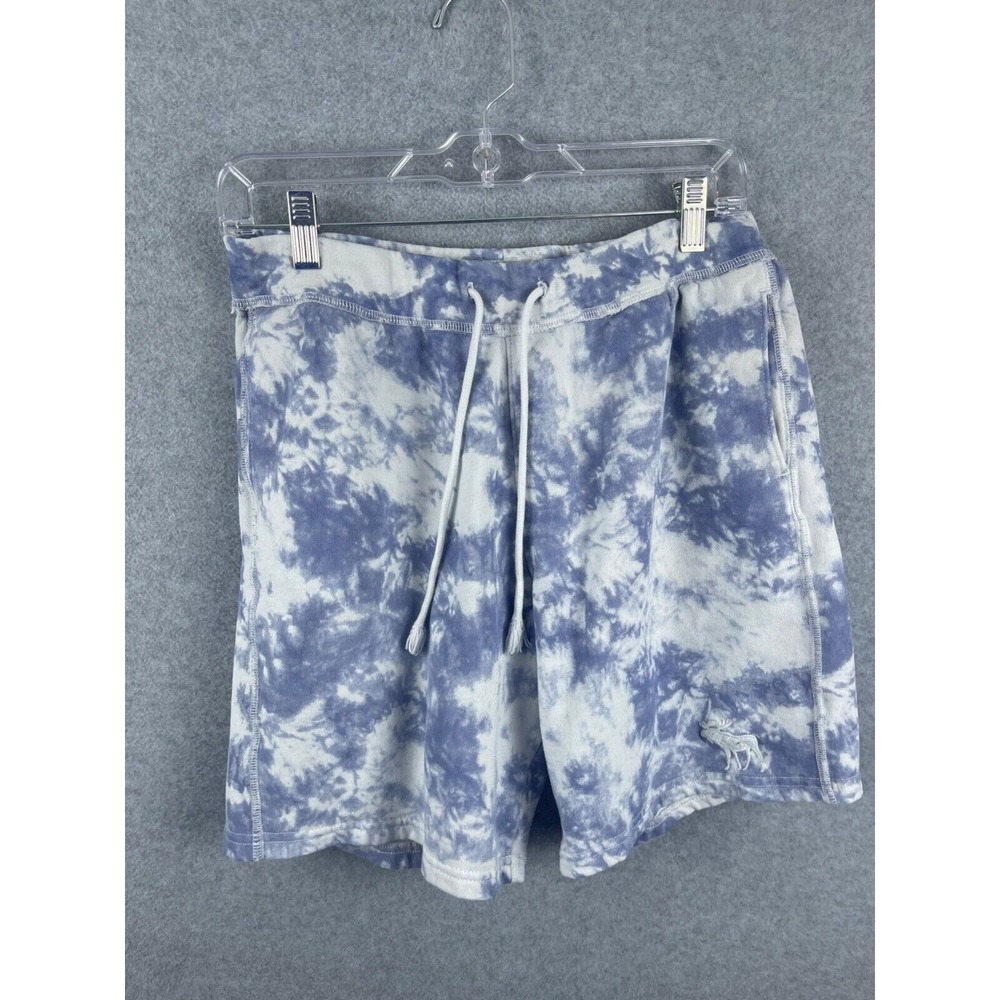Abercrombie‎ & Fitch Shorts Men's S Blue Tie Dyed Workout Running Activewear